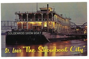 GOLDENROD SHOWBOOT St. Louis The Showboat City Missouri MO Postkarte - Bild 1 von 2