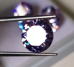 100 % Natural Light Blue Colour Zircon Round Ring Size Cut 10x10x6mm 6Ct - Picture 1 of 8