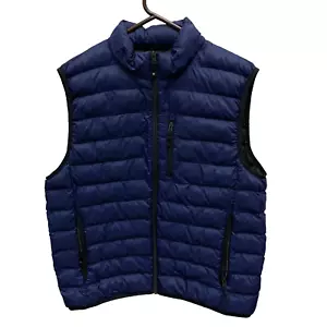 Gilet imbottito leggero uomo grande 32 gradi calore blu senza maniche K1 - Foto 1 di 10