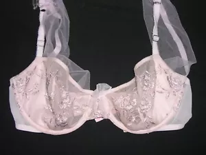 Reggiseno Victoria's Secret Dream Angels SHOW floreale sfoderato demi spalline in tulle nuovo con etichette 34D - Foto 1 di 2