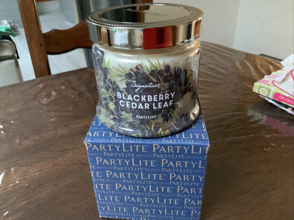 Pot 3 Meches Feuille De Cedre Mure Partylite 🦄 - Photo 1/1