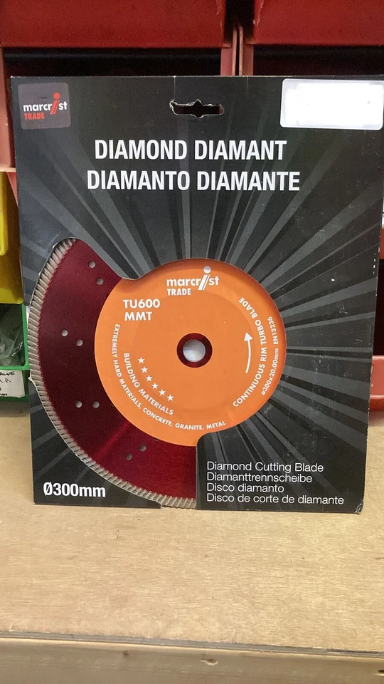 Marcrist Tu600 MMT 300mm Diamond Cutting Blade
