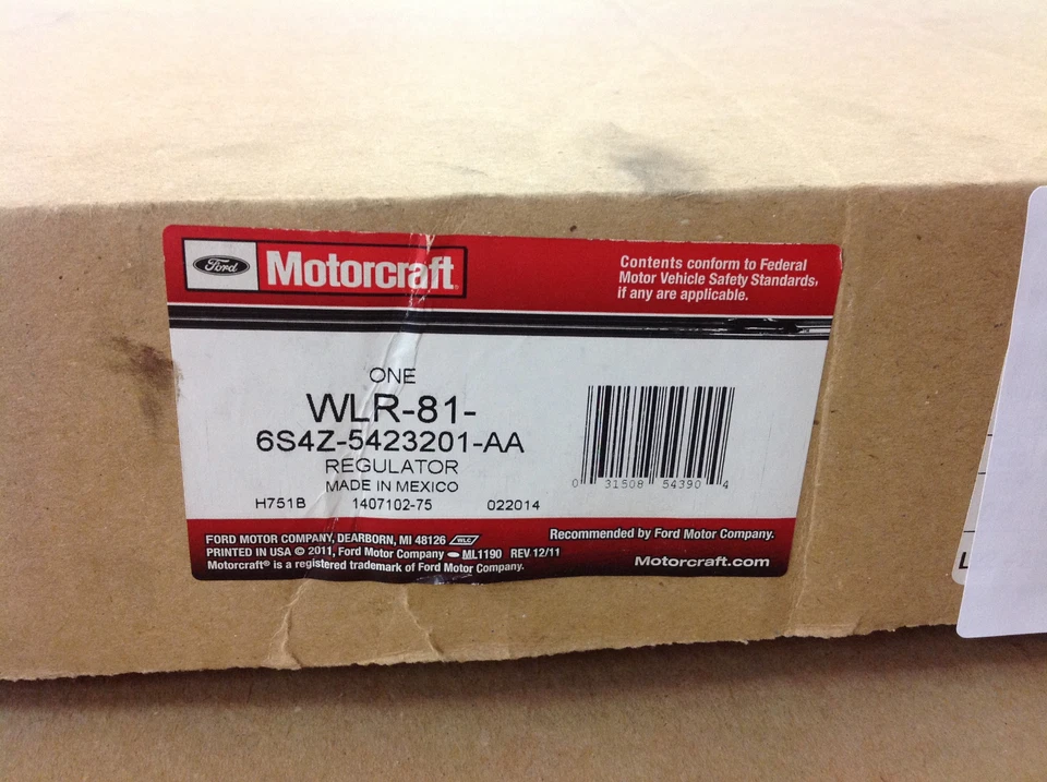 Ford Motorcraft WLR-81 6S4Z-5423201-AA - Regulador de ventana - Precio de venta sugerido por el fabricante: 58,63 USD Foto 1 de 1