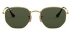 Ray-Ban 0RB3548N Sunglasses Unisex Gold Geometric 48mm New 100% Authentic