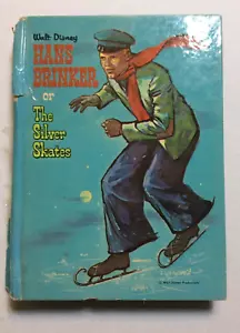 Walt Disney Hans Brinker or the Silver Skates (1961) Hardcover Reading Book - Imagen 1 de 7