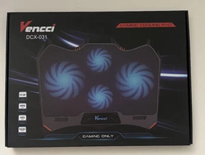 17” Laptop Cooling Pad 4 leise Lüfter Kühler Ständer USB Port für 17” Laptop Vencci - Bild 1 von 6