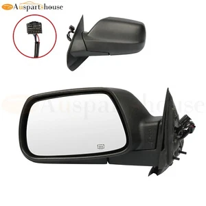 Power Black Driver Side Mirror for 2005-2010 Jeep Grand Cherokee Textured - Picture 1 of 9