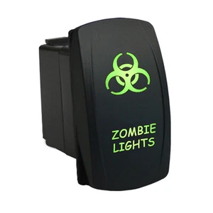 Rocker switch 606G 12 volt ZOMBIE LIGHTS Carling type laser etch arb lightfor... - Picture 1 of 1