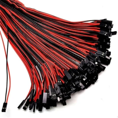 20pcs Dupont Wire Red & Black Jumper Cable 2P Single Head Wire length 30cm - Image 1 of 3