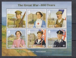 Jersey Block 117 I. Guerra Mundial ** (mnh) - Imagen 1 de 1