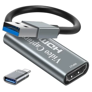 4K HDMI USB Capture Card Full HD 1080p Video Streaming Gaming Recorder - Bild 1 von 12