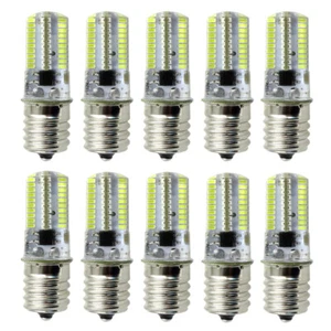 10pcs E17 Intermediate C9 LED Light Microwave Bulb 80 3014 SMD Lamp 120V/6500K - Picture 1 of 5