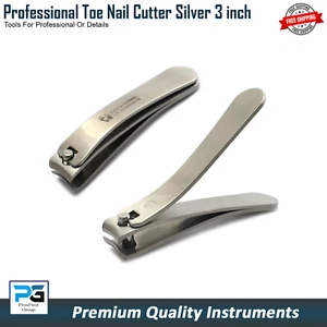Toe Nail Clippers Cutters 3 Inch Heavy Duty Trimmer Nipper Finger Effortless - Picture 1 of 4