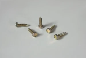 5x Sechskant Blechschraube 4,8x19 gelb verzinkt für Oldtimer und Youngtimer - Bild 1 von 2