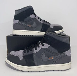 Nike Air Jordan 1 Mid SE "Craft Inside Out Black" DM9652-001 Men's Sz 8.5 - Picture 1 of 12