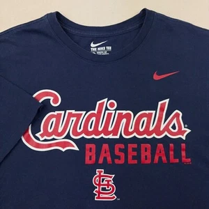 Mens Cardinals Baseball T Shirt MLB  St Louis Nike Tee Size L Athletic Cut STL - Picture 1 of 12