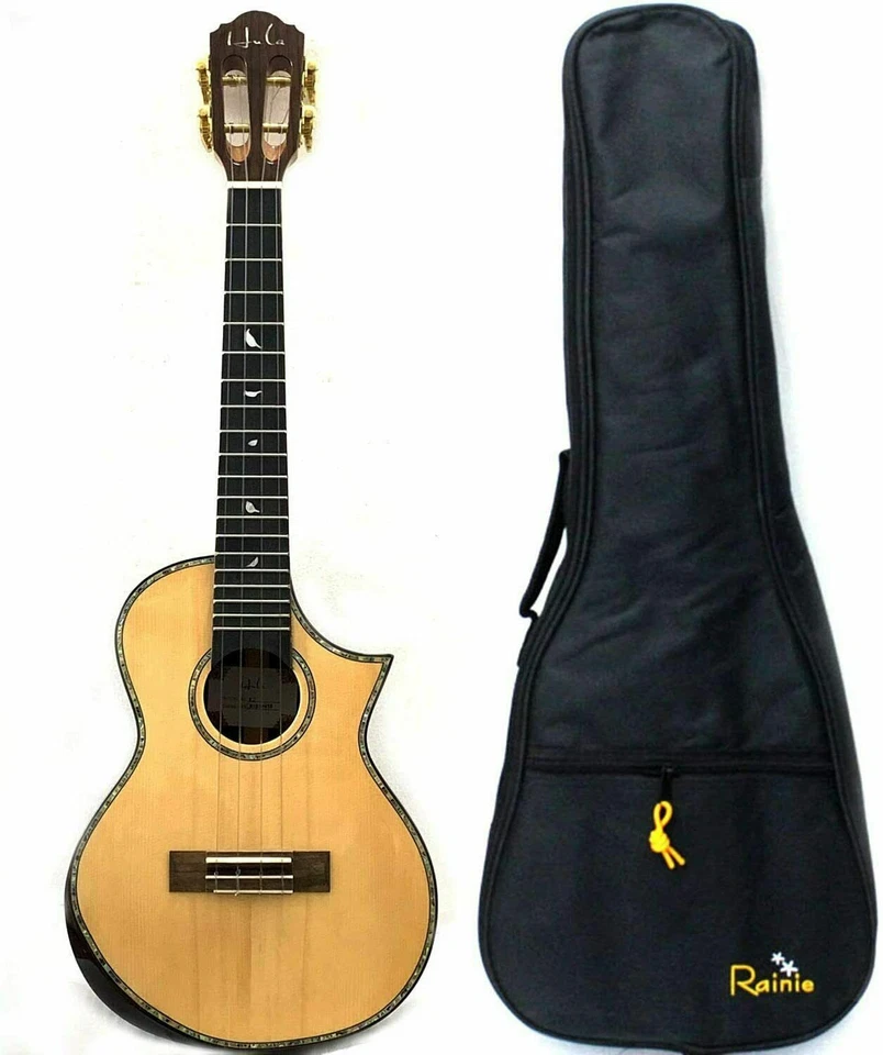 Ukelele tenor de gama alta todo sólido 26"" superior abeto macizo y trasero ukelele de palo de rosa Foto 1 de 4