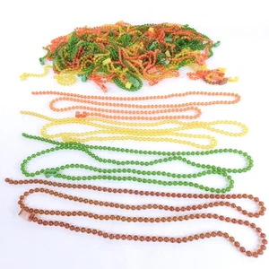 Vintage 5 lbs Plastic Beads Crafts Strings Necklaces 4 colors View Pictures - Picture 1 of 8