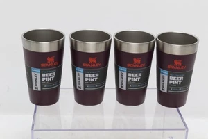 4 Stanley 16oz 'Stay Chill' Aislado Aventura Apilamiento Cerveza Pinta Ciruela - Imagen 1 de 4