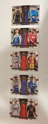 ¡¡JUEGO COMPLETO DE INSERTOS DE TIRO TÁNDEM NASCAR SELECT RACING 2025!! TARJETAS BASE #1-10 Foto 1 de 2