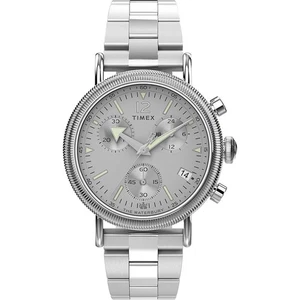 Mens Wristwatch TIMEX WATERBURY TW2W20900 Chrono Stainless Steel Gray - Picture 1 of 5