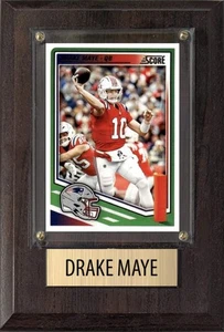 Drake Maye New England Patriots 2025 Donruss Score Prizm Topps 4x6 Gift Plaque - Bild 1 von 4