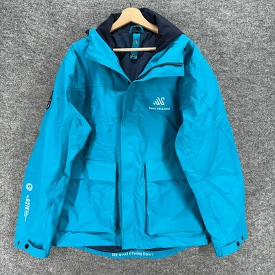 Swan Hellenic Polar Parka 夹克女式 M 中号蓝色全拉链衬里连帽 — 第 1/4 张图片