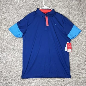 Redvanly Polo Uomo Piccola Blu Performance Elasticizzata Manica Corta Traspirante Umidità - Foto 1 di 8