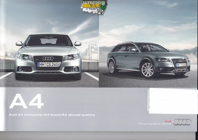 Audi A4 sedán Avant tracción total Quattro Prospekt 10 - 2010 - 134 páginas Foto 1 de 4