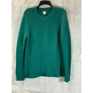 Suéter Pullover Tejido Cuello Redondo Clásico Verde Académico J.CREW Para Mujer Talla M - Imagen 1 de 9