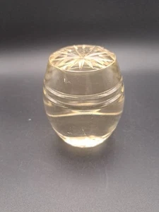 VINTAGE ETCHED STARS GLASS PAPERWEIGHT -2 & 1/2 INCH- - Picture 1 of 8