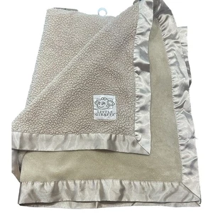 Manta Bebé Little Giraffe Beige Tostado Borde Satinado Sherpa Vellón Lovey De Colección EE. UU. - Imagen 1 de 16