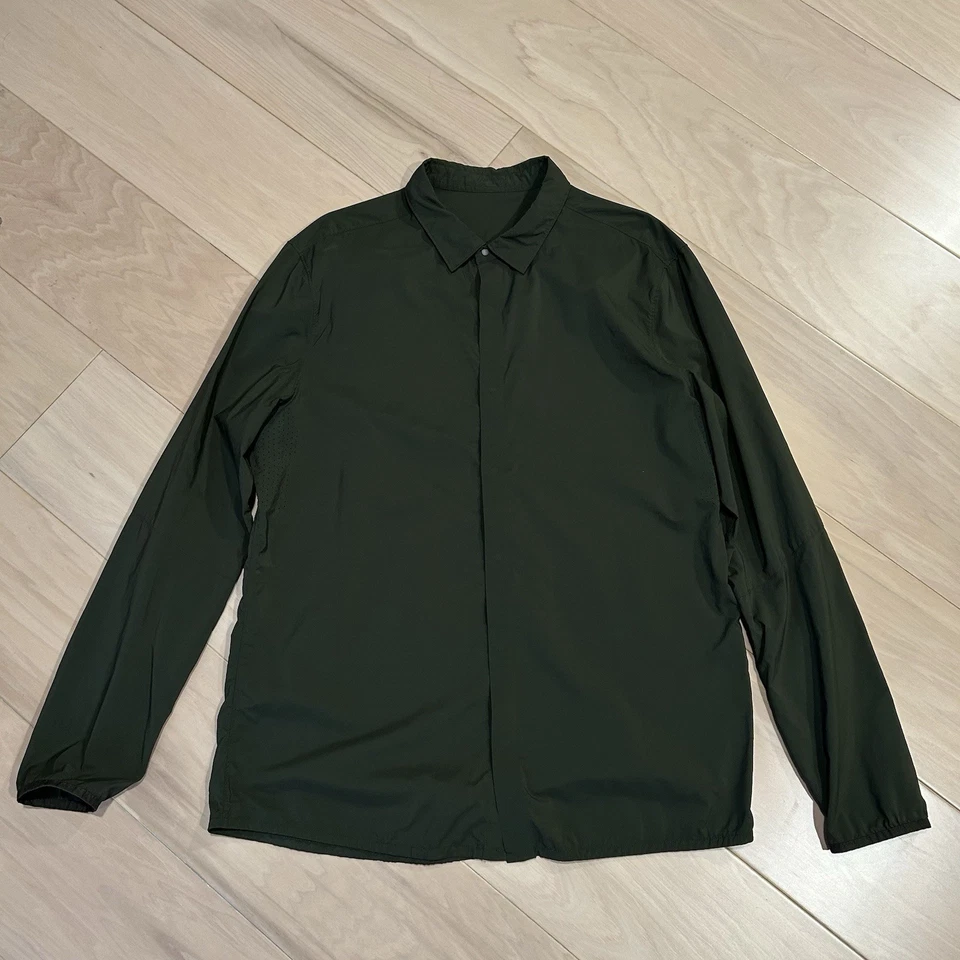 Рубашка Lululemon On Time на кнопках с длинным рукавом мужская размер XL - Изображение 1 из 4