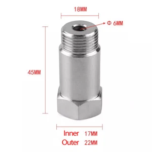 2X EXTENSOR SENSOR OXÍGENO 45MM O2 M18 x 1.5 Para ADAPTADOR ESPACIADOR EXTENSIÓN CEL FIX - Imagen 1 de 7