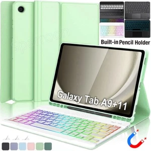 Bluetooth Keyboard Case For Samsung Galaxy Tab A9 Plus 11" X210/ A8 10.5" Tablet - Picture 1 of 98