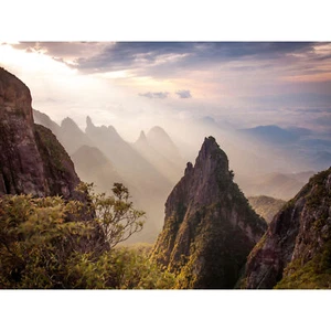 Couto Landscape Mountains Serra Orgaos Brazil Photo Huge Wall Art Poster Print - Picture 1 of 5