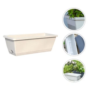 Flower Pot Decorative Rectangular Garden Planters Flower Pot Ceramic - Picture 1 of 12