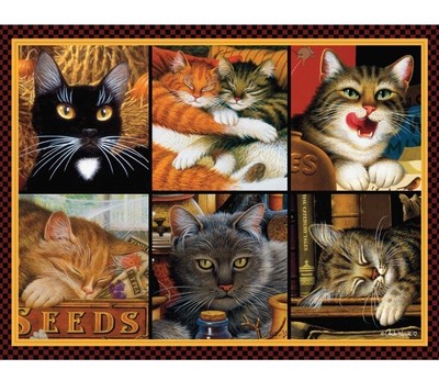 Cats of Charles Wysocki - Cat Collage - 750 P...