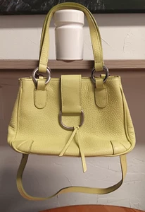 Anna Minozzi Genuine Leather Ladies Handbag Shoulder Bag Light Pistachio 1980s - Picture 1 of 8