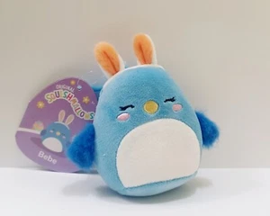 Squishmallows 2024 Easter Bluebird Bebe 3.5" Mini Clip-On Keychain Plush NWT - Picture 1 of 1