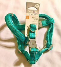 NEW GOOD2GO REFLECTIVE GREEN DOG HARNESS SIZE SMALL