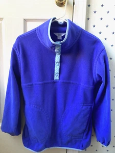 Girls ATHLETA XL Fleece Pullover Light Jacket Shirt Top Size 14 Thumb Hole Snap - Picture 1 of 18