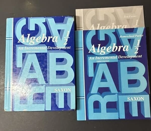 Saxon Algebra 1/2 SET (3rd Edition) Textbook (cover Wear)Answer Key & Test Forms - Picture 1 of 8