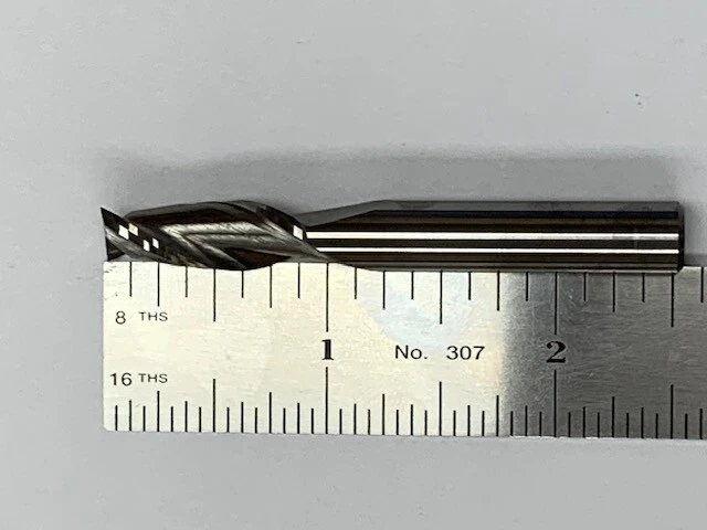 5/16" Solid Carbide End Mill 2 Flute Standard Length Made USA HTC 120-2312 E11