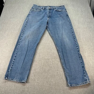 Vintage Polo Jeans Ralph Lauren Mens 36x30 Blue Baggy Relaxed Denim Medium Wash - Image 1 of 4