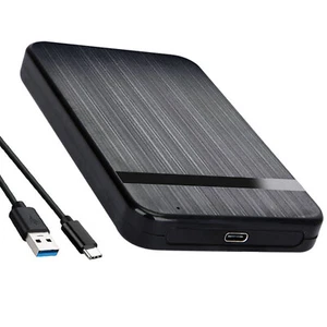 2.5" SATA USB 3.1 Hard Drive Disk HDD SSD Enclosure External Laptop Case E - Afbeelding 1 van 19