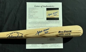 Hank Aaron Signed Baseball Bat JSA LOA “755” Inscrip #44 Braves MLB HOF RARE ! - Picture 1 of 6