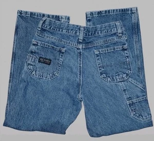 Wrangler Carpenter Painters Jeans Boys Size 10 Reg Straight Leg Adjustable Waist - Picture 1 of 7