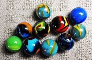 10 Early Vacor Marbles. Approx. 5/8". Mint. - Picture 1 of 2