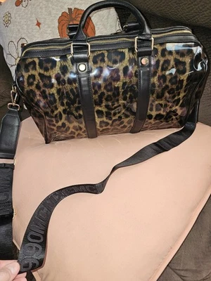 Bolso de hombro Steve Madden transparente con estampado de leopardo Foto 1 de 4